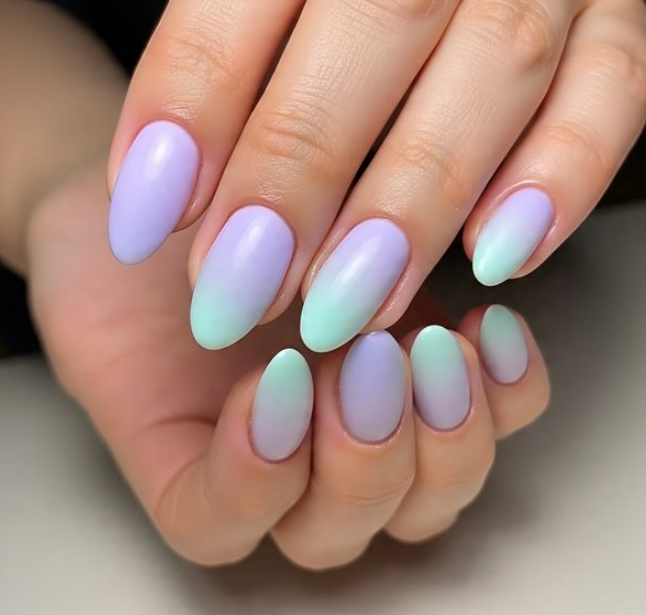 cotton candy nails