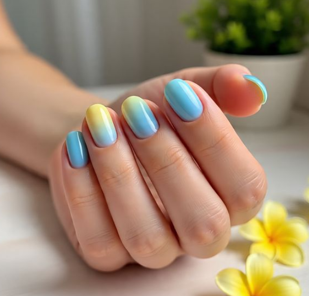 cotton candy nails