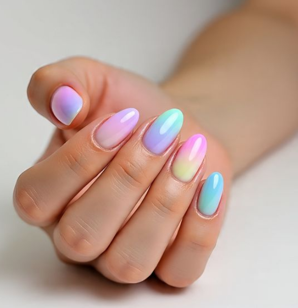 cotton candy nails
