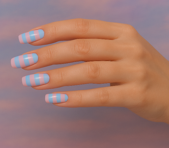 cotton candy nails