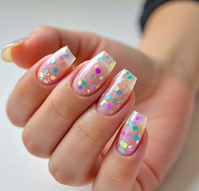 cotton candy nails