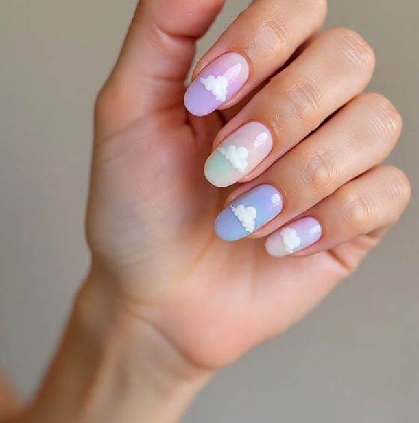 cotton candy nails