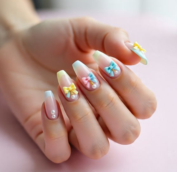 cotton candy nails