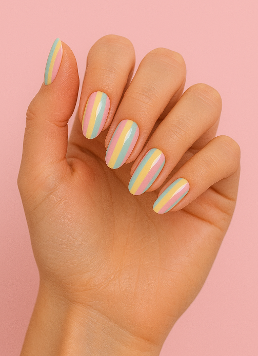 cotton candy nails
