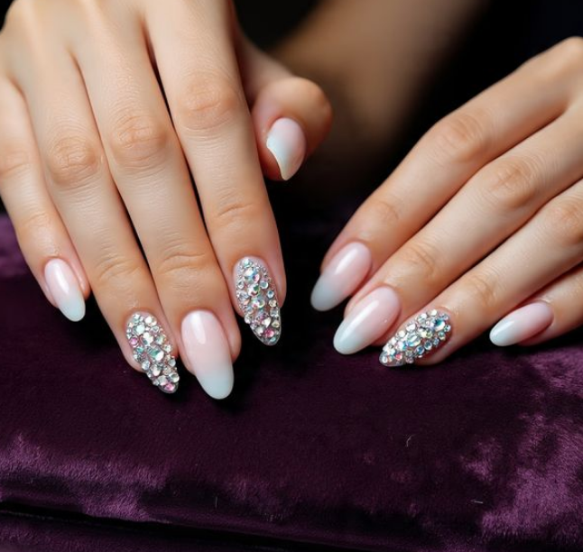 cotton candy nails