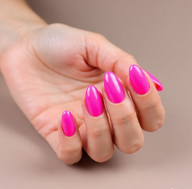 barbie pink nails