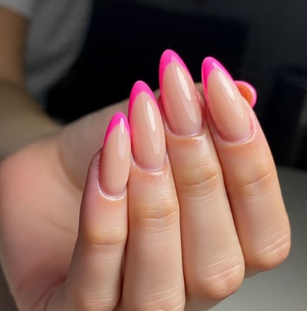 barbie pink nails