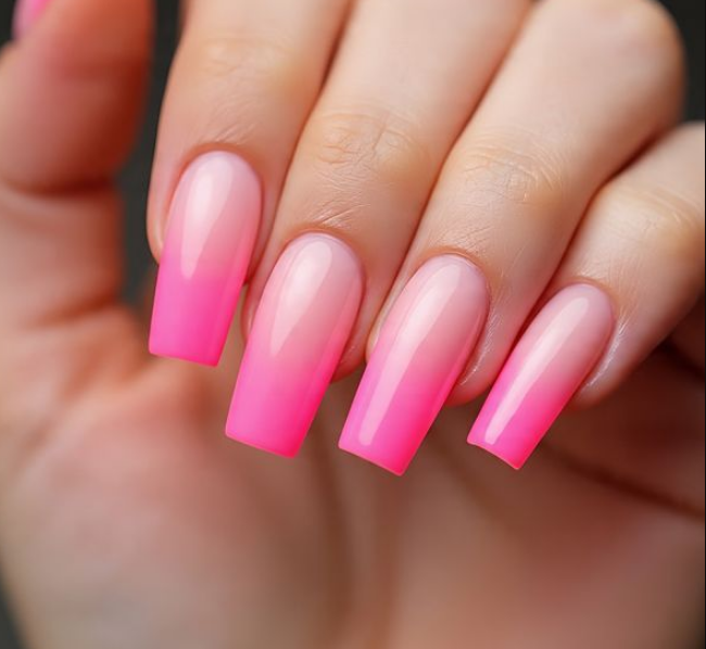 barbie pink nails
