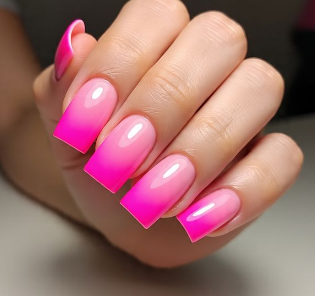 barbie pink nails