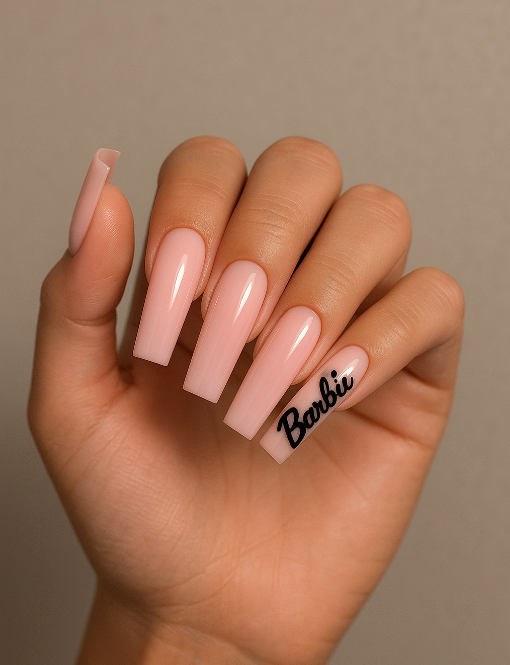 barbie pink nails