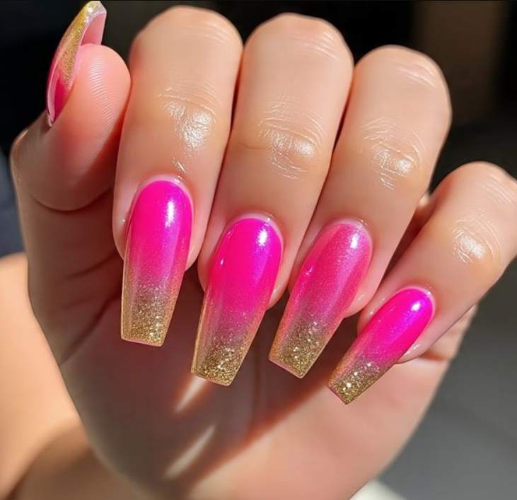 barbie pink nails