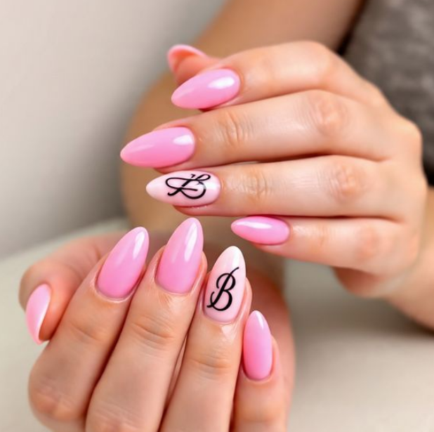 barbie pink nails