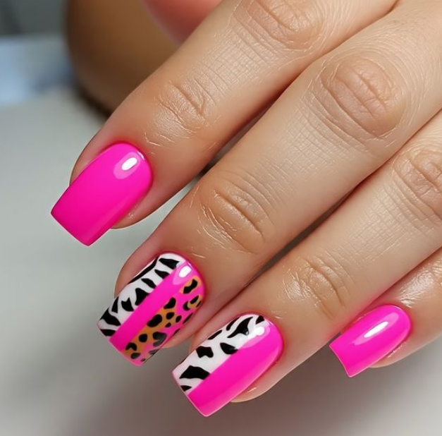 barbie pink nails