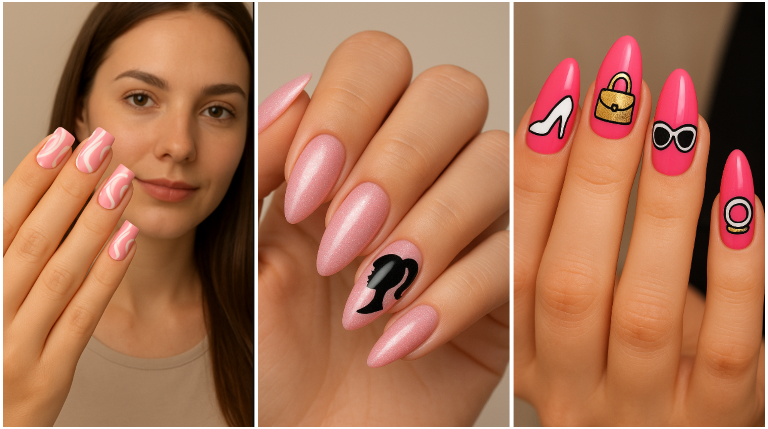 barbie nail designs