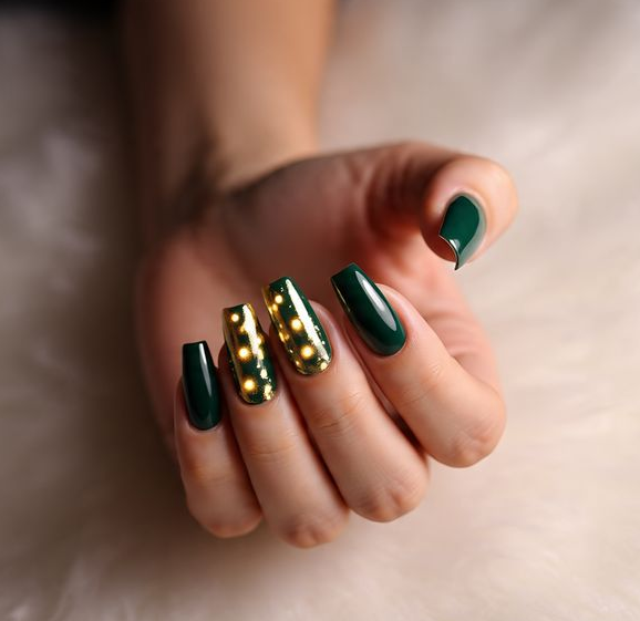nail art christmas lights