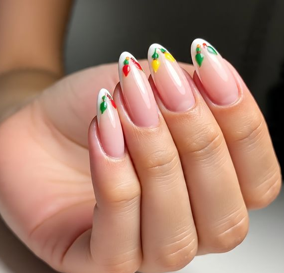 nail art christmas lights