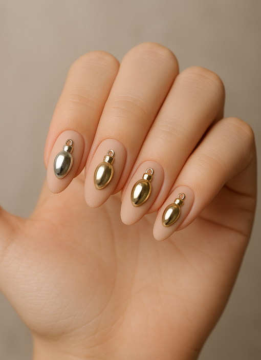 christmas lights nail designs