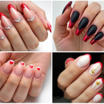 red french tip nails