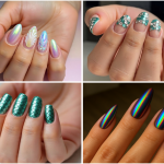 chrome mermaid nails