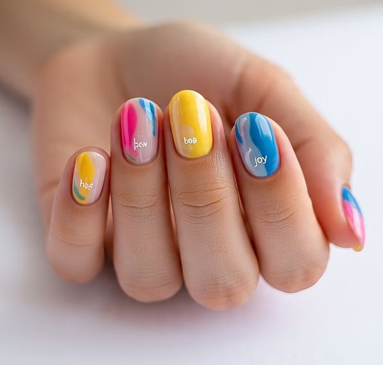 spring nail designs for short nails