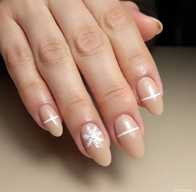 snow nail designs