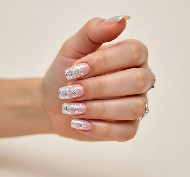 snow nail designs