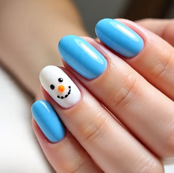 snow nail designs
