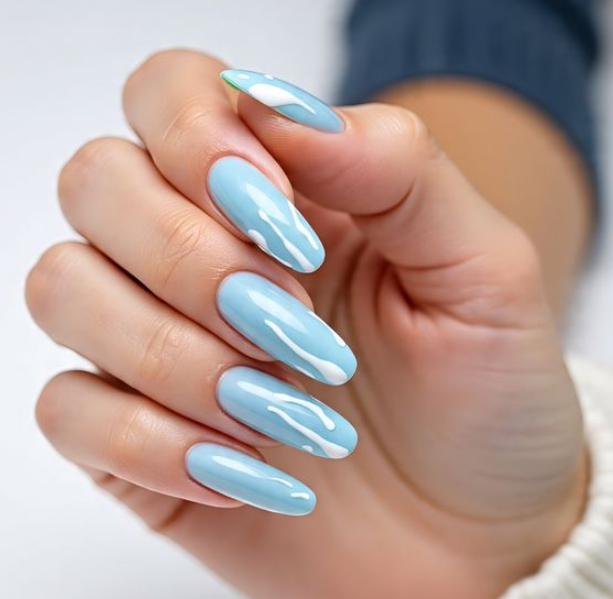 snow nail designs