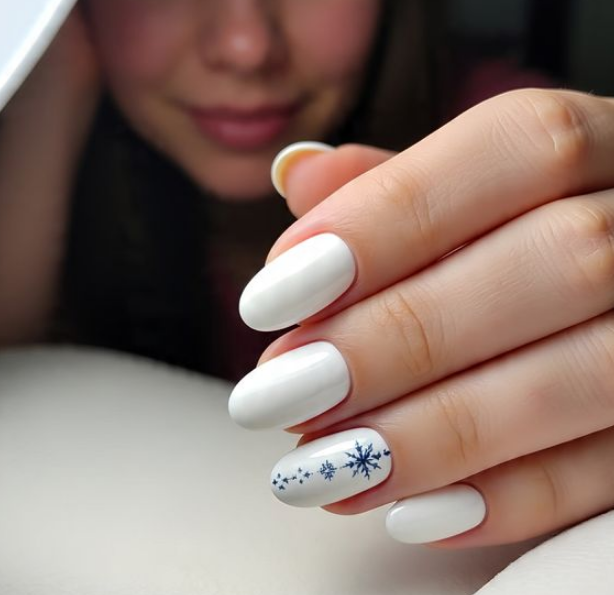 snow nail designs