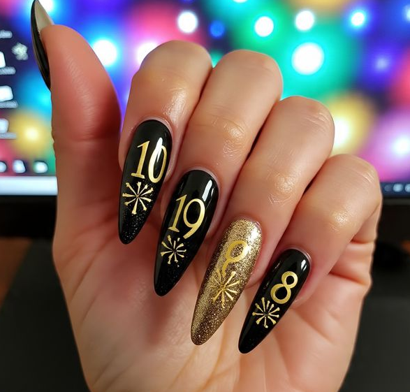 new year's eve nails