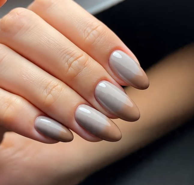 brown ombre nails