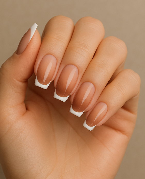 brown ombre nails