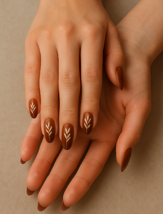 brown ombre nails