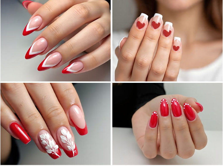 10 Red and White French Tip Nails – Reveal Your True Elegance