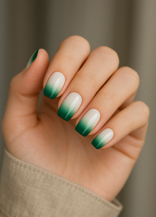 Glow On, Girl! 20 Chic Green & White Nail Designs to Try