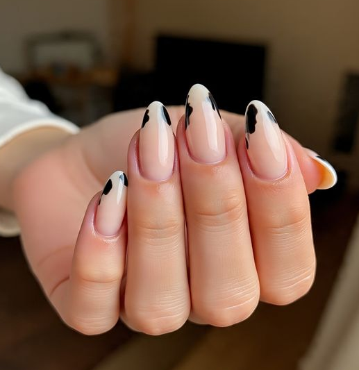 cow print nails