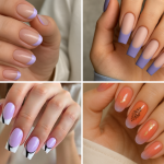 lavender french tip nails