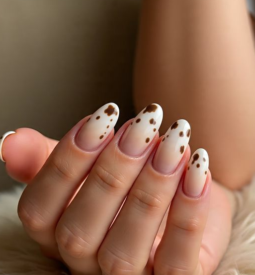 cow print nails