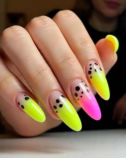 cow print nails