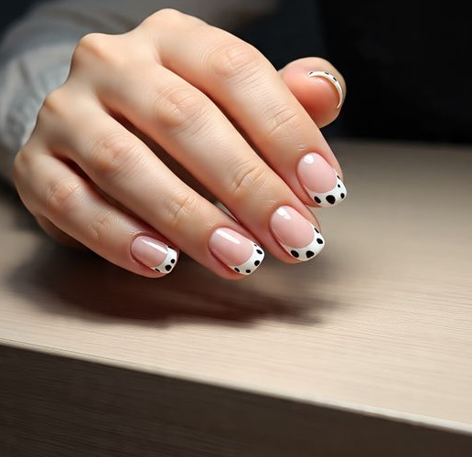 cow print nails