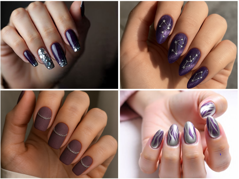 15 Purple & Silver Nail Designs: Irresistible Looks to Try Today
