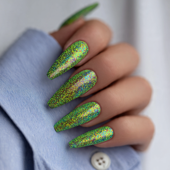 neon green nails