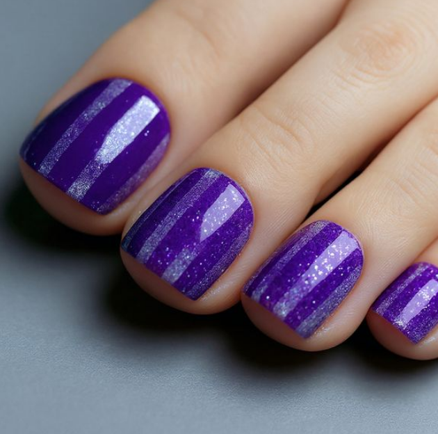 purple toe nail designs
