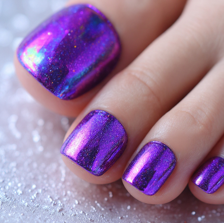 purple toe nail designs