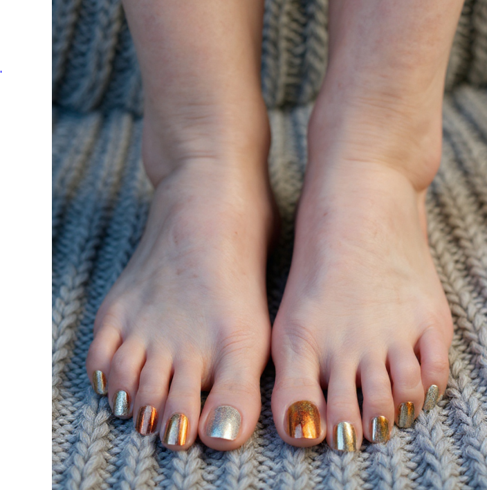 chrome toe nails