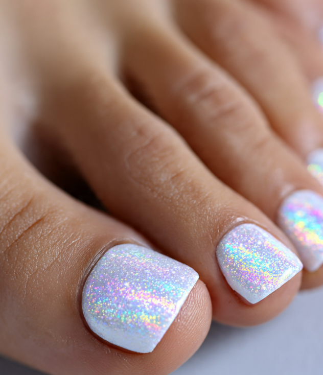 white toe nails