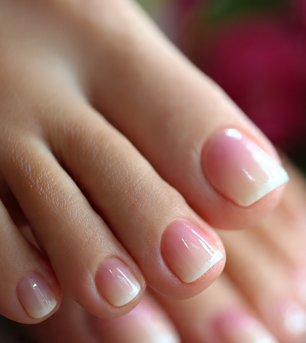 ombre toe nails