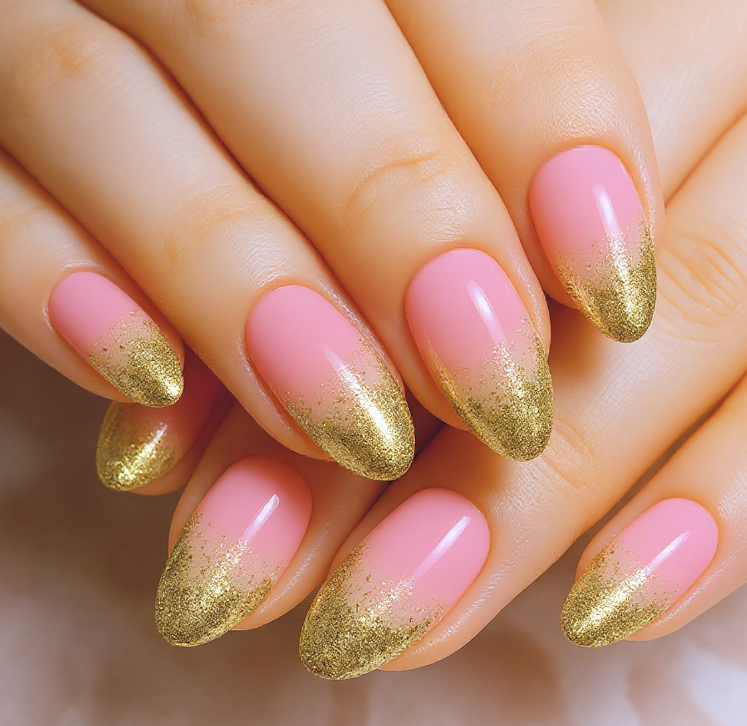 yellow ombre nails