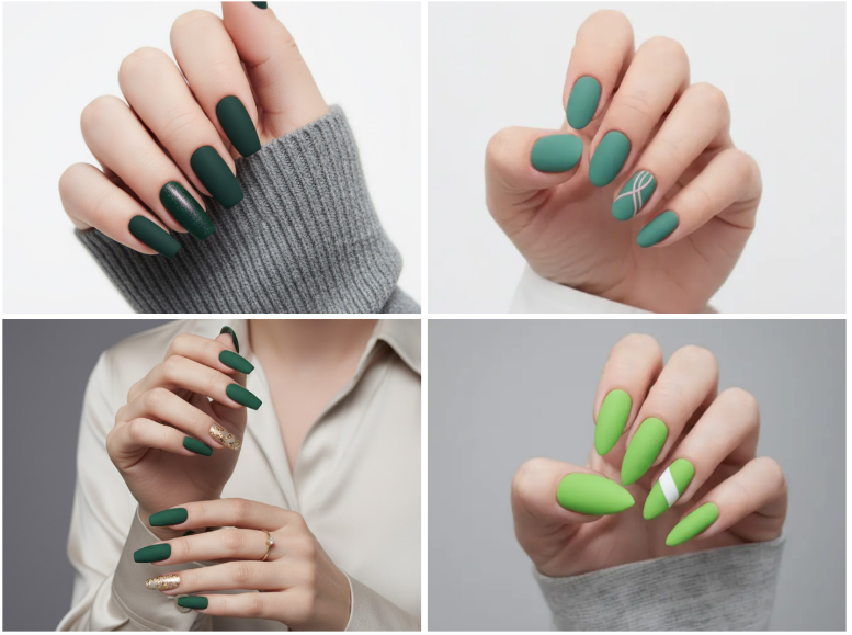 Matte Green Nails: 15 Shades & Designs to Elevate Your Look