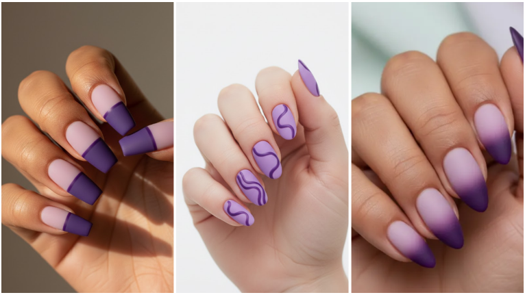 Matte Purple Nails: 15 Designs That Are Anything But Boring